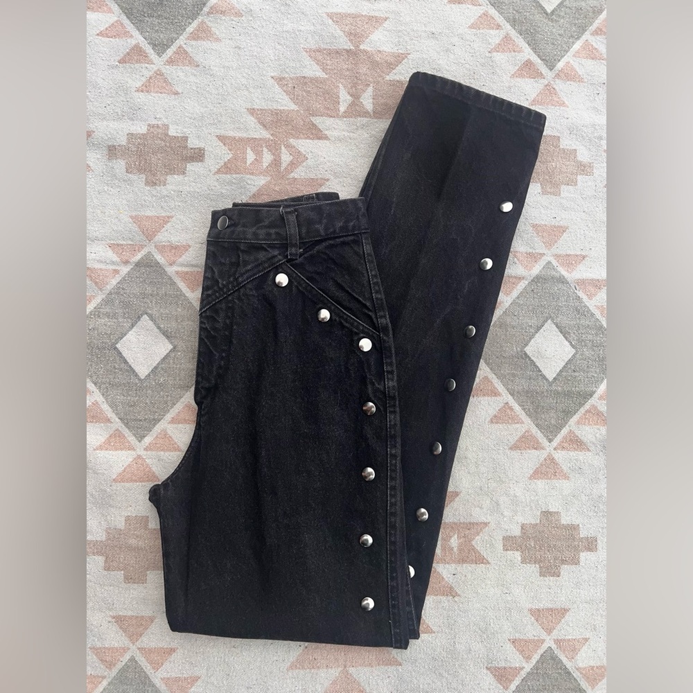 Vintage Bareback Western Jeans Black